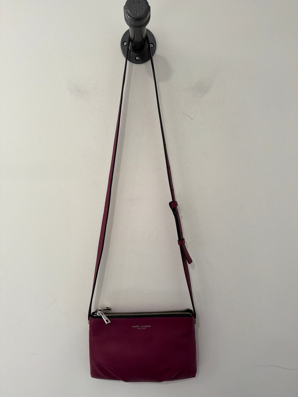 Marc Jacobs Leather Crossbody Bag Purple